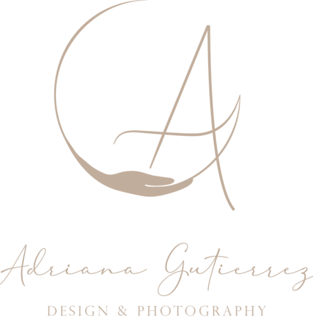 Logo de Adriana Gutierrez Photography, Fotografa di neonati bambini e famiglie a Cremona